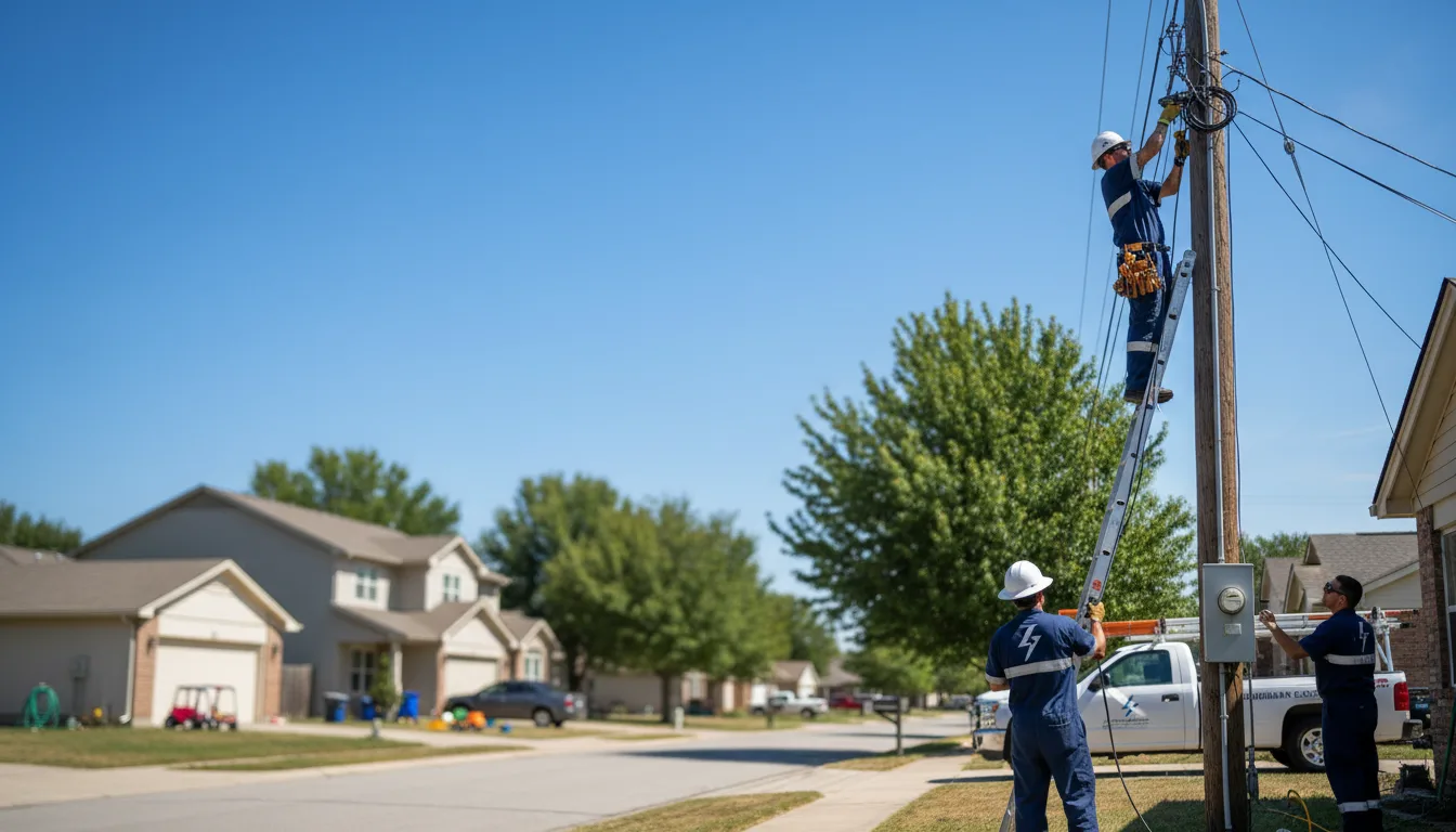 Residential electrician providing installation services in Rush Valley, UT
